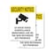 Signmission 24 Hour Video Surveillance With Symbol OSHA Security Notice Sign, Vinyl Decal, 10in W x 14in L, 2PK OS-2PACK-SN-D-1014-V-11692 - alternate 1